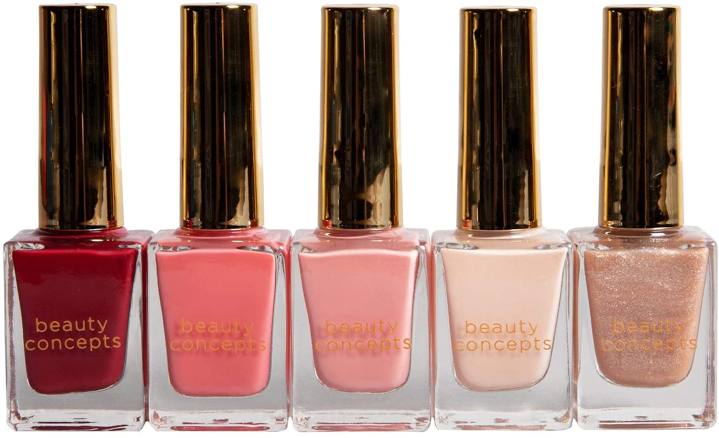 Beauty Concepts Nail Polish Collection- 6 Piece Nail Polish Holiday Gift Set in Vibrant Colors