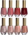 Ellen Tracy Nail Polish Collection- 8 Piece Nail Polish Set in Pink Colors