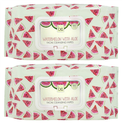 Beauty Concepts - 2 Pack (60 Count Each) Watermelon Detoxifying Facial Wipes