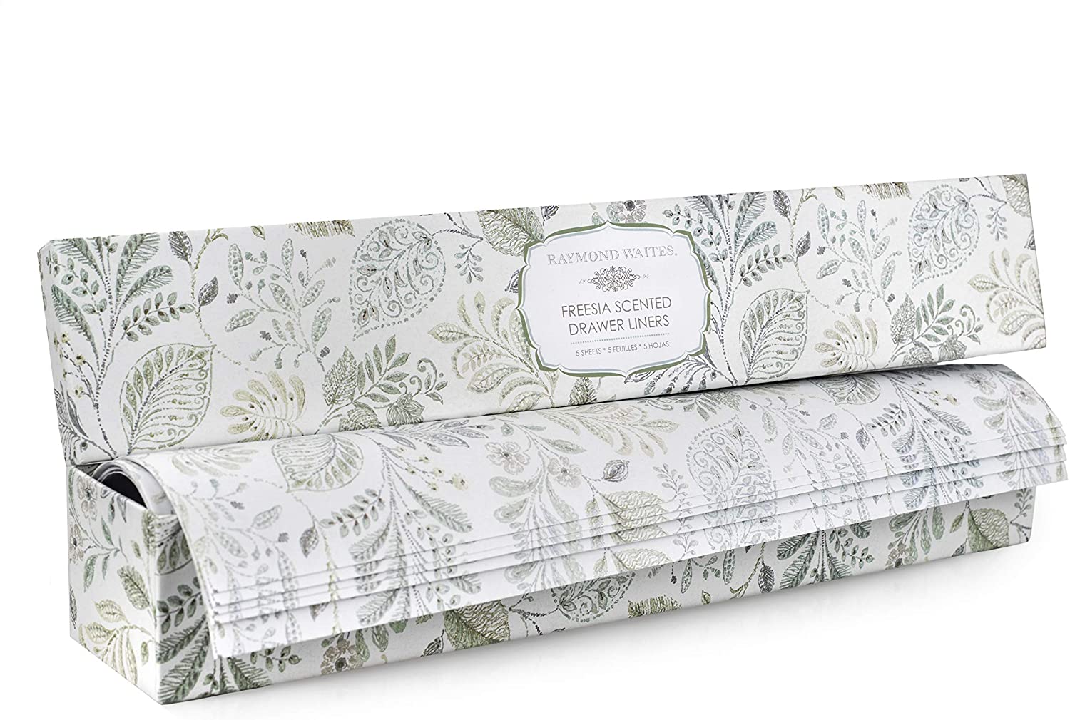 Raymond Waites Scented Drawer Liners for Dresser, Linen Closet Shelves, 5 Scented Sheets