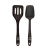 Rae Dunn Everyday Collection 2 Piece Mini Spatula Set, Silicone Kitchen Tools, Spatula and Slotted Spatula